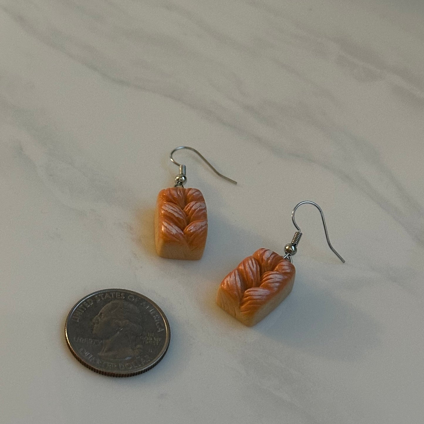 Braided Loaf Bread Earrings