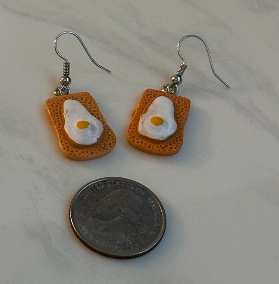 Egg & Toast Earrings